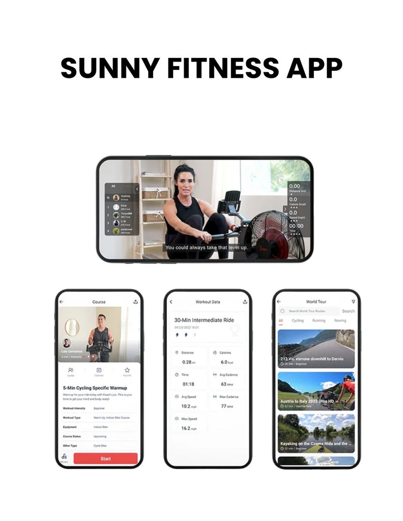 Sunny Rowing Machine With Bluetooth SF-RW521020