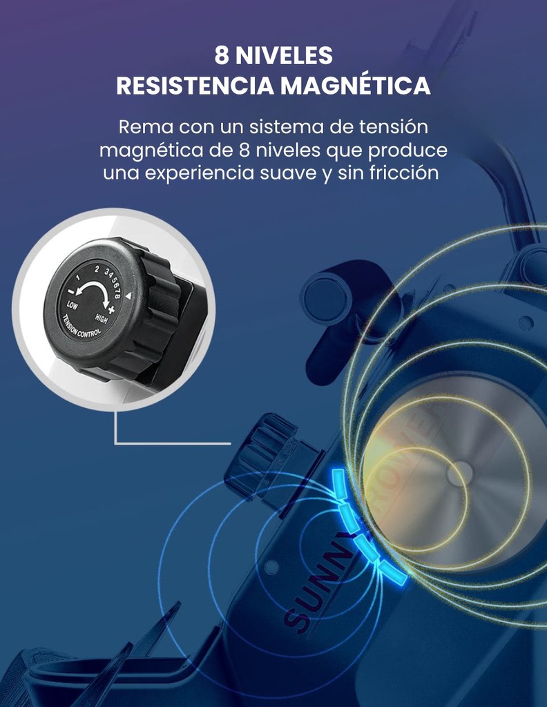 Sunny Rowing Machine With Bluetooth SF-RW521020