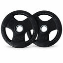 INFINITÉ DISCO OLIMPICO NEGRO FORRO DE GOMA 3 PERFORACIONES 10 KG/3-HOLES BLACK RUBBER  PLATE  10 KG