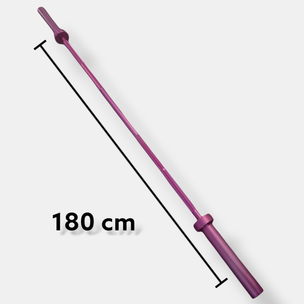 Infinité Barra Olímpica de Aluminio Color Rosa 180 CM 5 KG IF-180/PINK