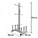 Bodytone Rack para Barras y Discos Estándar de 28mm de diámetro BT-5027