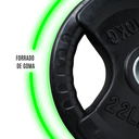 INFINITÉ DISCO OLIMPICO NEGRO FORRO DE GOMA 3 PERFORACIONES 10 KG/3-HOLES BLACK RUBBER  PLATE  10 KG