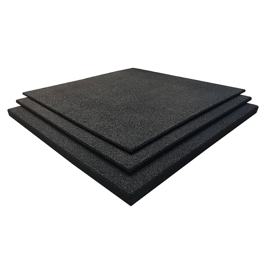 Loseta De Piso  Para Gimnasio 1x1 25 mm Negro BT-SG25