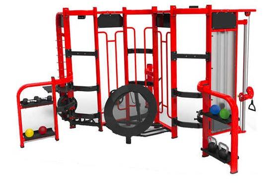 Infinité Jungla de Cross area Synergy 360 Incluye rebounder y una polea con peso de 70Kg ajustable IF-E360-F