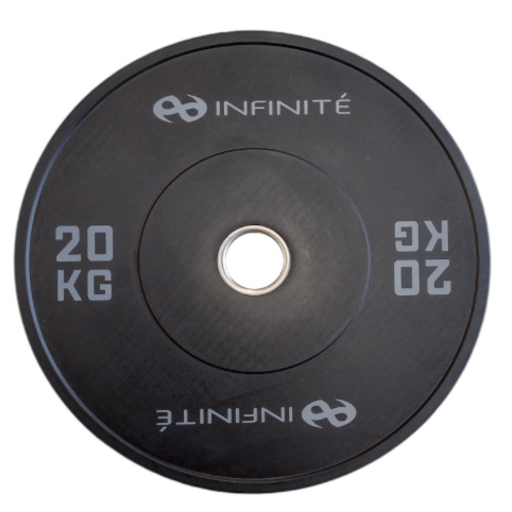 Infinité Bumper Profesional 20 Kg/ Black Bumper Plate 20 Kg IF-BPN20