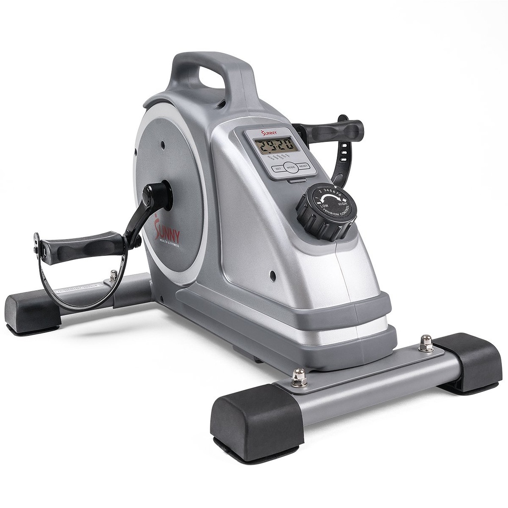 Sunny Health & Fitness Mini Bicicleta Magnetica De Ejercicio Con Pedales Para Debajo Del Escritorio o Mesa SF-B020026