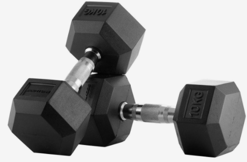 Par de Mancuernas Hexagonal 9Kg