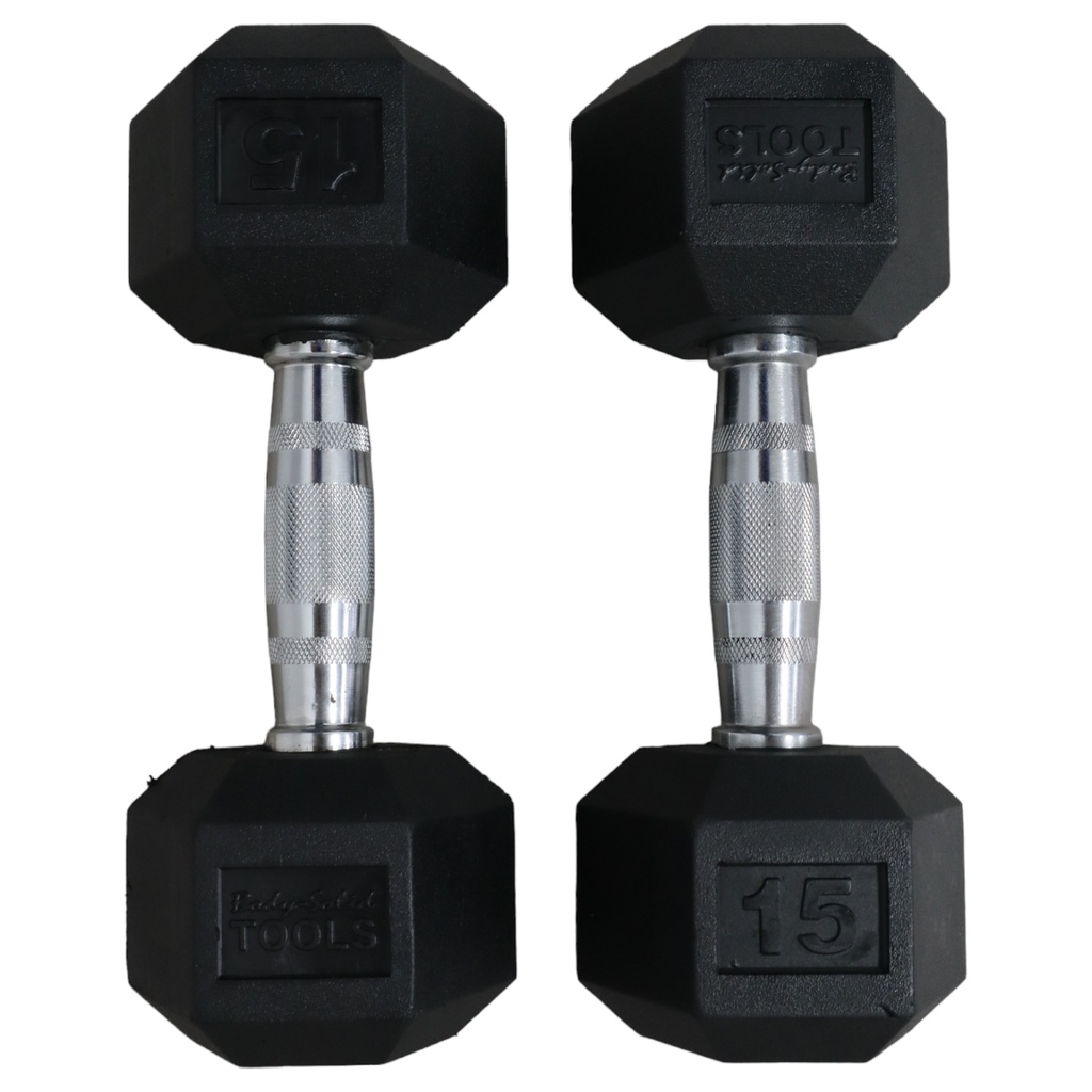 Body Solid Mancuernas Hexagonales 15 Lb (par) BS-SDR15