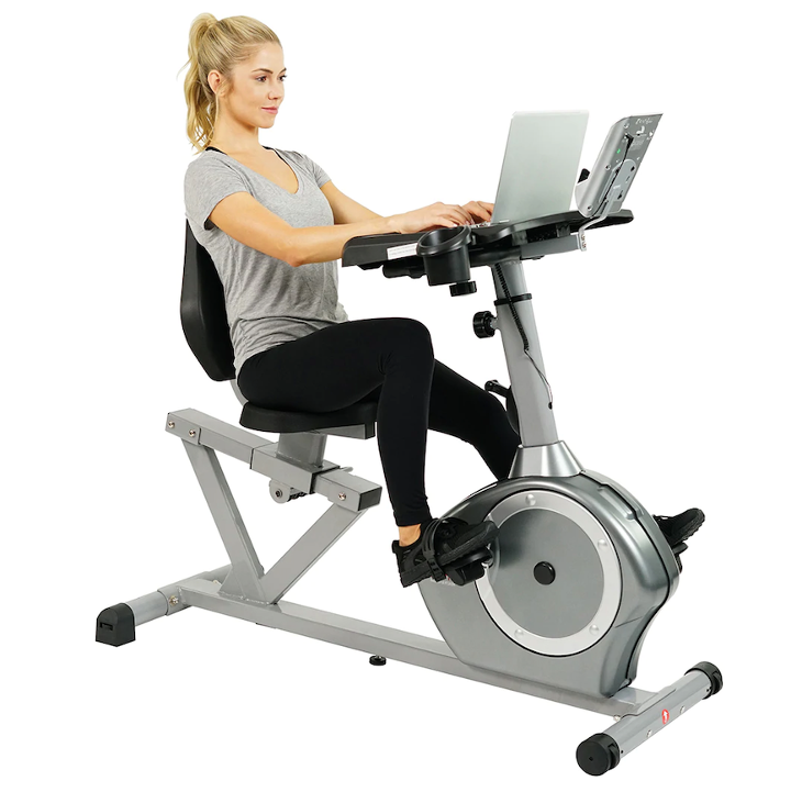 Sunny Health & Fitness Bicicleta Reclinada Convertible SF-RBD4703