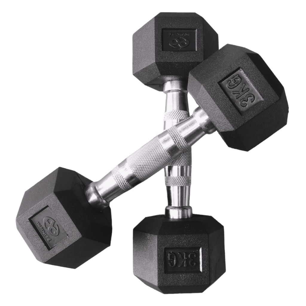 Infinité  Par de Mancuerna Hexagonal 3 Kg IF-HK3