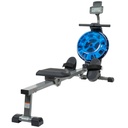 Sunny Health & Fitness Maquina de Remo de Agua Magnetica Hydro + Dual Resistance Rowe SF-RW5809