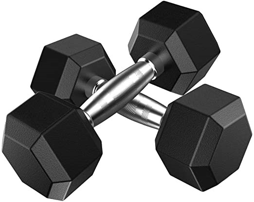 VTX Mancuerna Octagonal Goma de alta Resistencia Par SD-070R