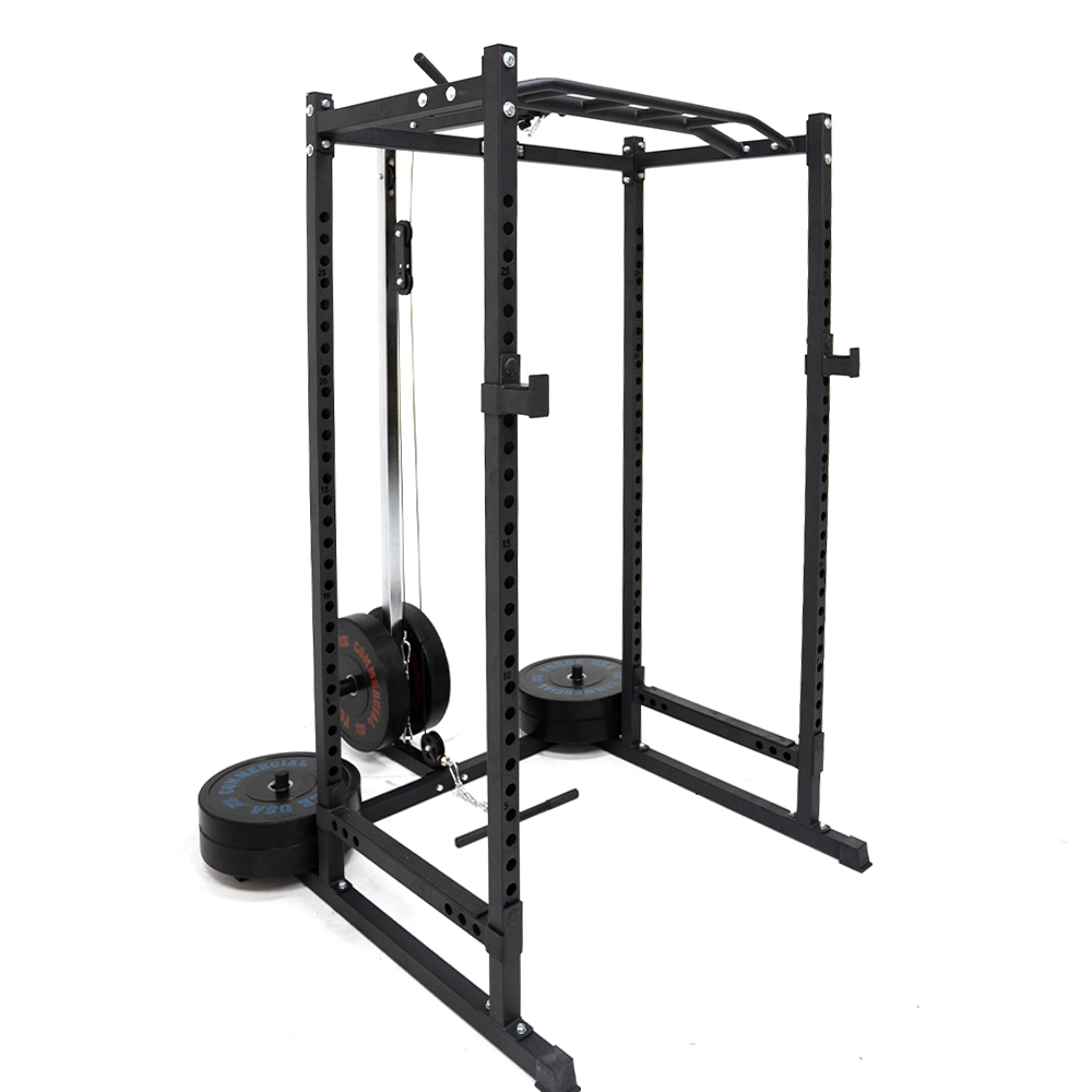 Force USA Set con Rack de Sentadilla/Power Rack y Accesorio Lat Pull Down F-PTPR+LAT