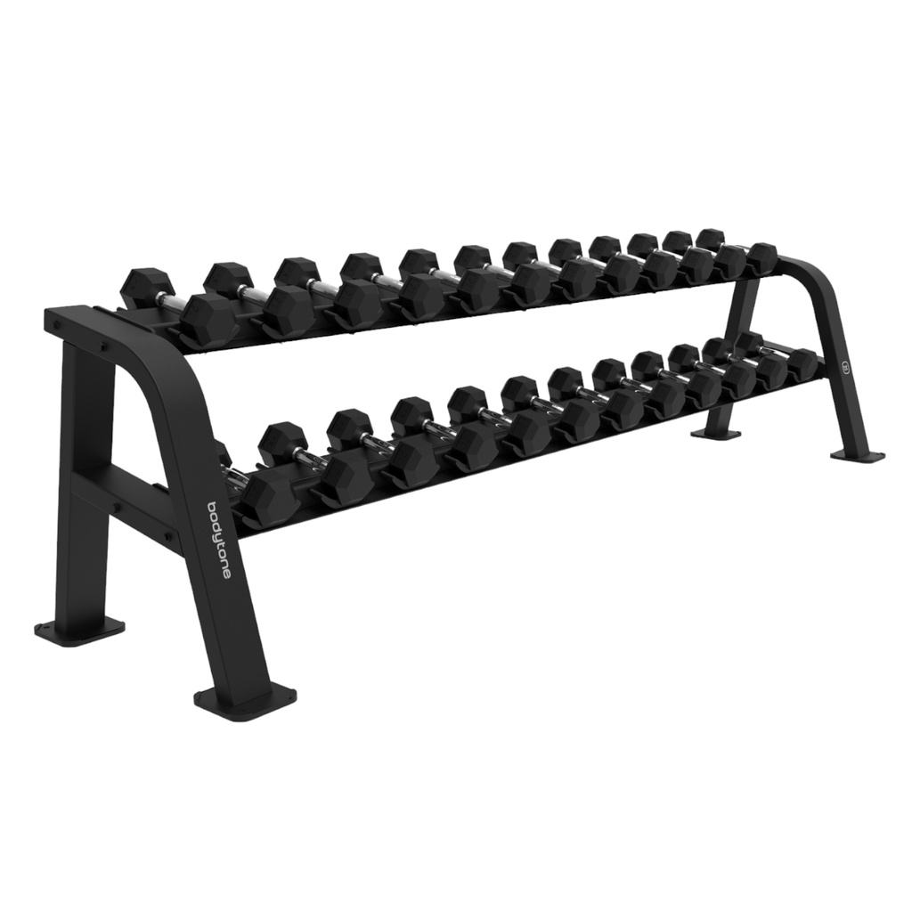 Forza Rack para 12 pares de mancuernas Hexagonales/Dumbell rack BT-FR12H