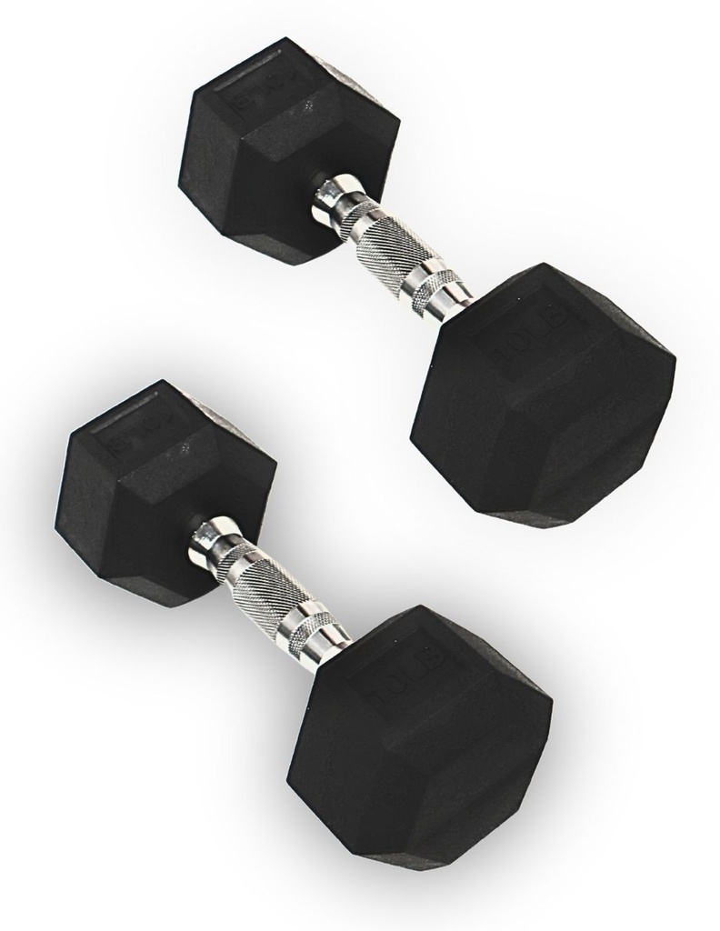 INFINITÉ Mancuerna Hexagonal De 10 Lb Línea Económica IF-LEHL10 (PAR)