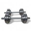 Infinité juego de mancuernas cromadas 15 kg IF-MC15