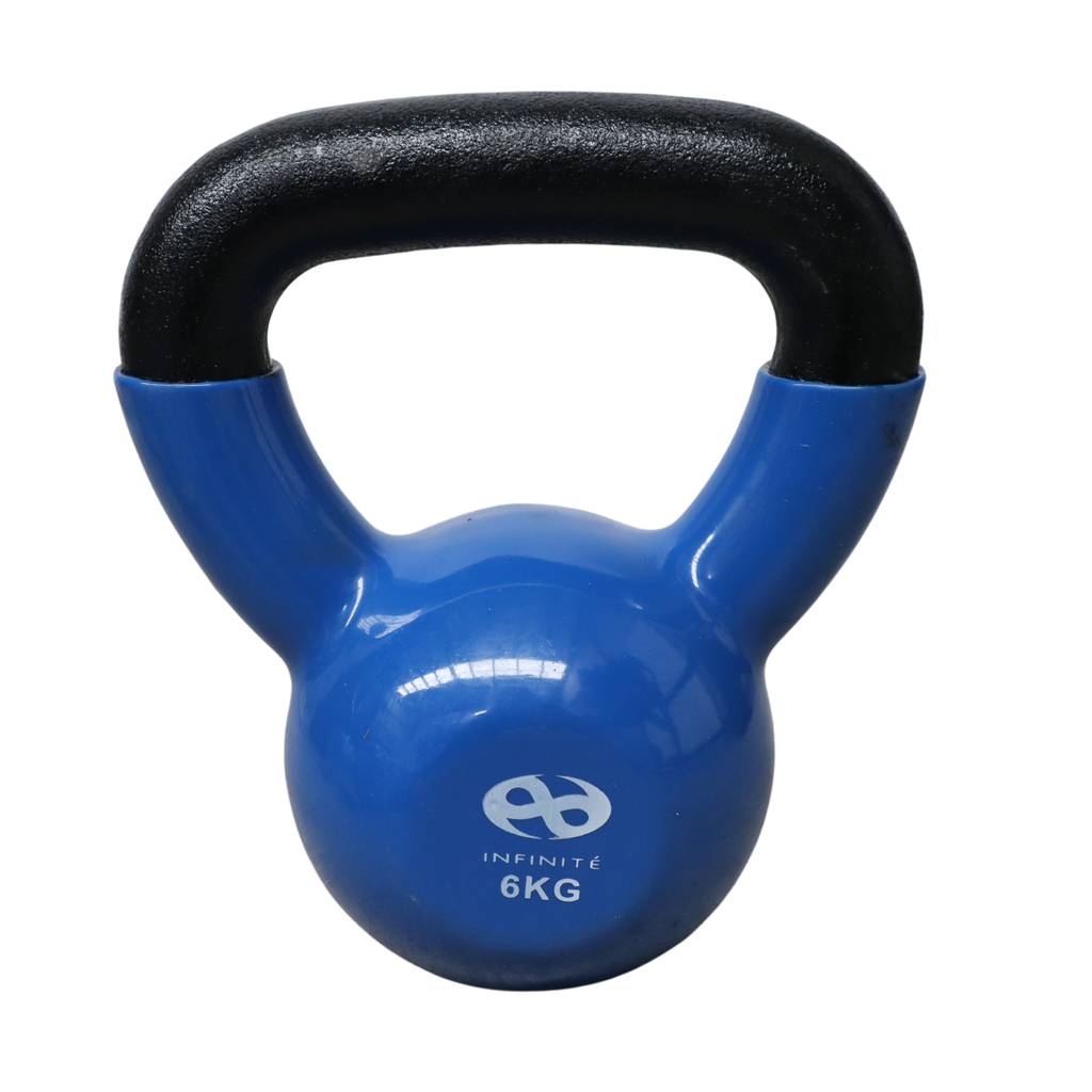 Infinité Pesa Rusa Kettlebell Cubierta de Vinil 6 Kg IF-K6-AZUL