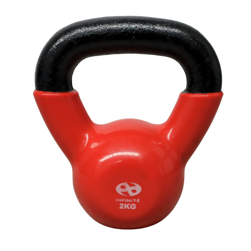Infinité Pesa Rusa Kettlebell Cubierta de Vinil 2 Kg IF-K2-ROJO