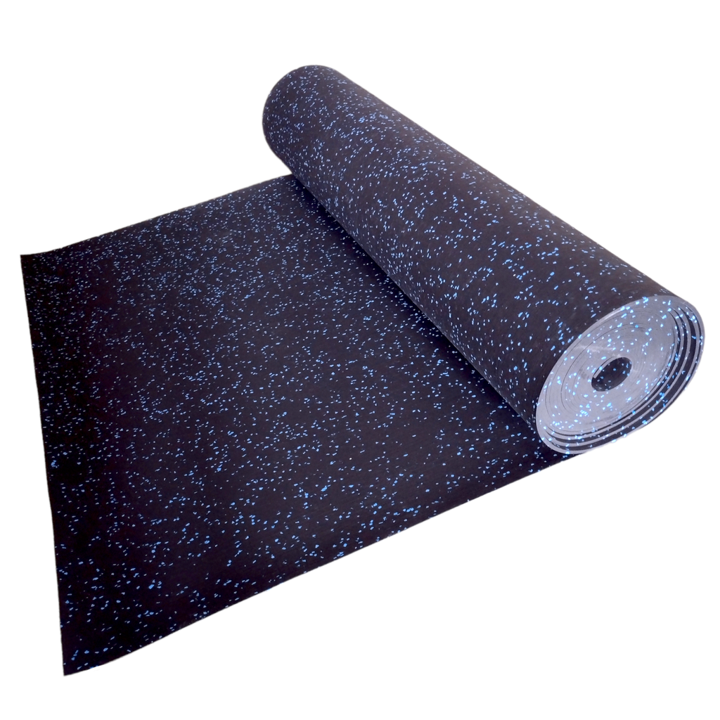 Infinité Rollo de piso / Chispas de color Azul M² / 1.25Mx10M (Grosor 6mm) IF-RolloPiso-Azl