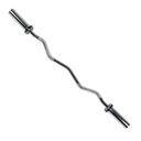 Sunny Health & Fitness Barra curva olímpica de 120 cm Con collares de aro SF-OB-47