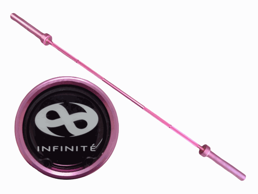 [IF-180/PINK] Infinité Barra Olímpica de Aluminio Color Rosa 180 cm 5 Kg IF-180/PINK
