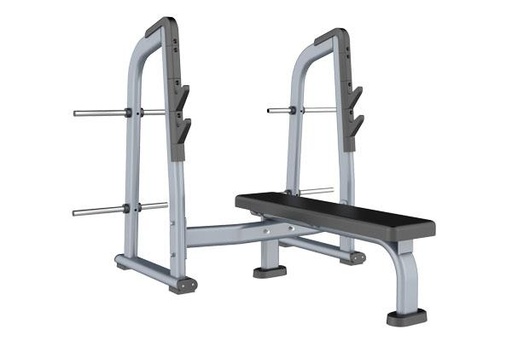 [IF-FF43] INFINITé Banco Plano Olimpico uso comercial para gimnasio disponible en color Negro IF-FF43