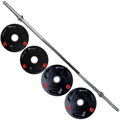 [IF-PRB60-SET] Infinité Set Barra Recta Terminación Roscada 28 mm + Discos 1.25 kg y 2.5 kg IF-PRB60-SET