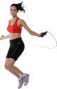 Cuerda para Saltar de Cuero (Mango de Espuma)  Marca Sunny Heath & Fitness