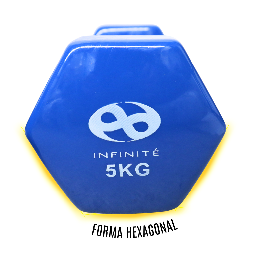 VINYL DUMBBELLS/ MANCUERNAS DE VINIL PAR 5 KG INFINITé