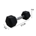 Infinité Mancuerna Hexagonal Goma de alta Resistencia Par 10 Lb IF-HL10