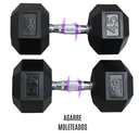 Infinité Mancuerna Hexagonal Goma de alta Resistencia Par 45 Lb IF-HL45