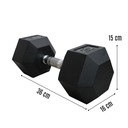 Infinité Mancuerna Hexagonal Goma de alta Resistencia Par 45 Lb IF-HL45