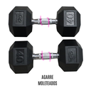 Infinité Mancuerna Hexagonal Goma de alta Resistencia Par 40 Lb IF-HL40