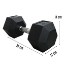 Infinité Mancuerna Hexagonal Goma de alta Resistencia Par 40 Lb IF-HL40