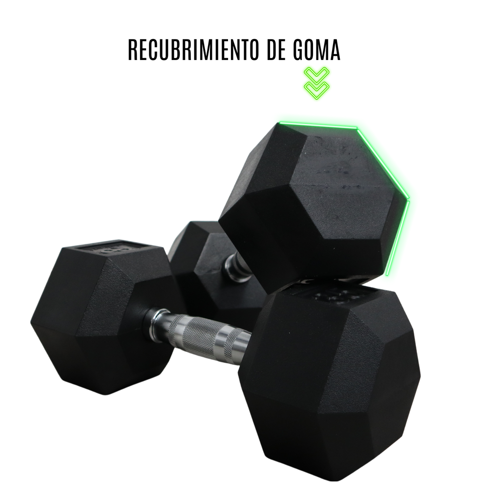 Infinité Mancuerna Hexagonal Goma de alta Resistencia Par 35 Lb IF-HL35