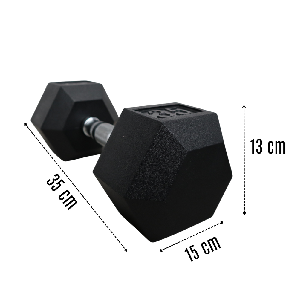 Infinité Mancuerna Hexagonal Goma de alta Resistencia Par 35 Lb IF-HL35