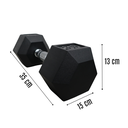Infinité Mancuerna Hexagonal Goma de alta Resistencia Par 35 Lb IF-HL35