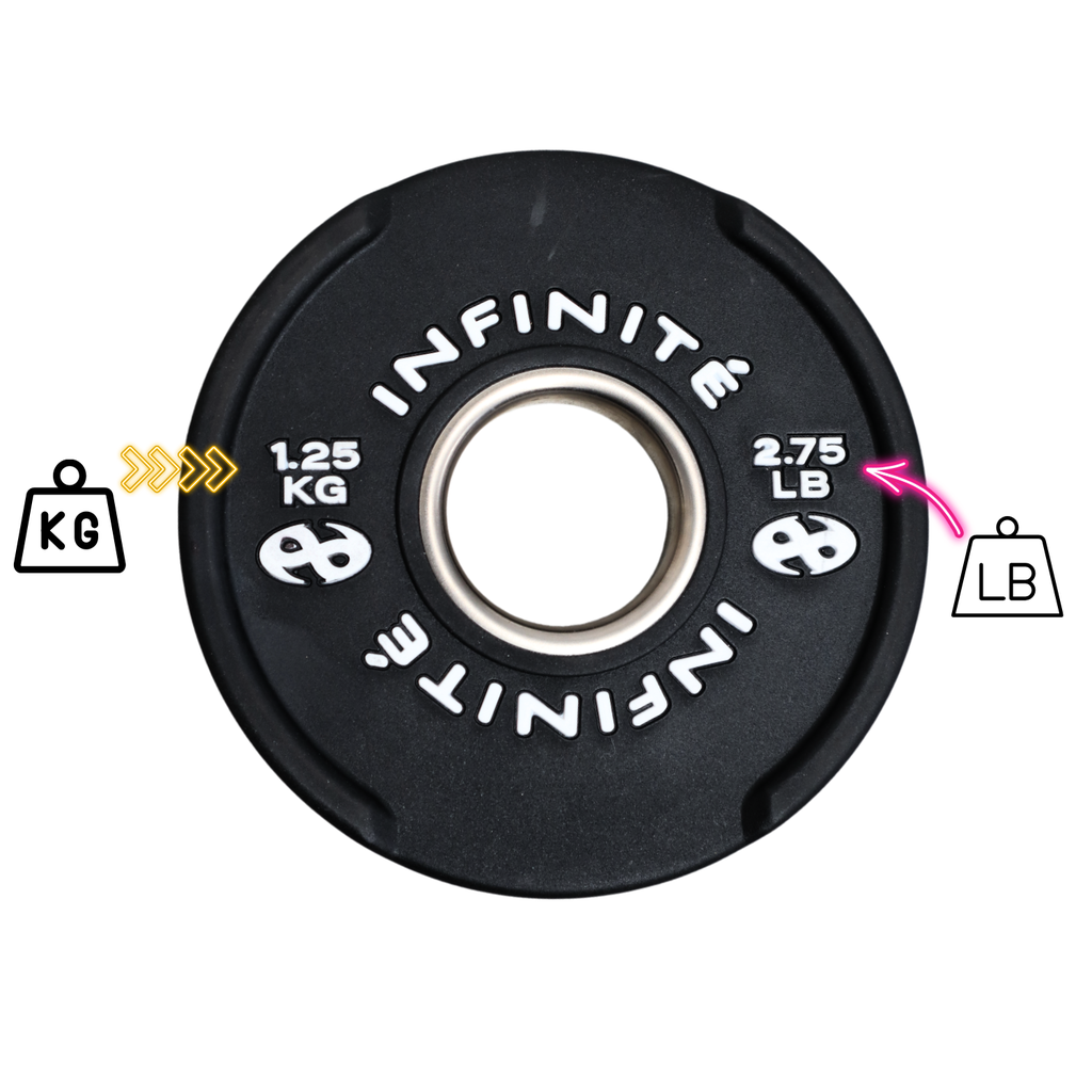 infinité disco olimpico profesional de uretano 1.25 kg IF-DU1.25