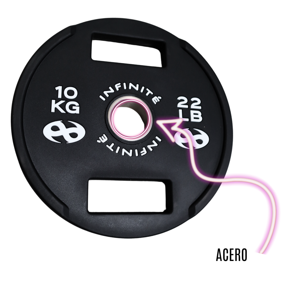 INFINITE disco de uretano olimpico profesional de uretano 10 kg IF-DU 10