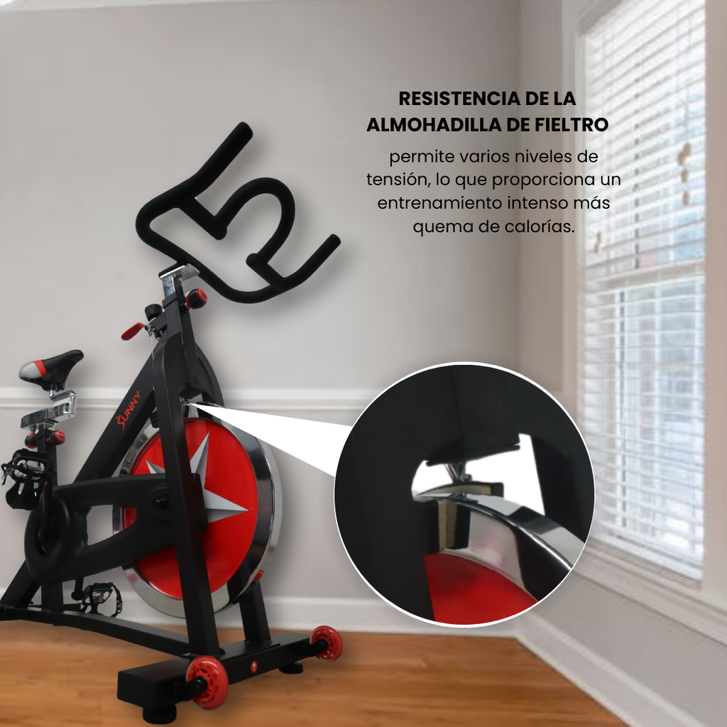 Sunny Bicicleta de Profesional Indoor Cycling Bike  color Negro SF-B901BK