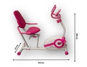 Sunny Health and fitness Bicicleta reclinada inteligente magnética Rosa SF-RB422003P