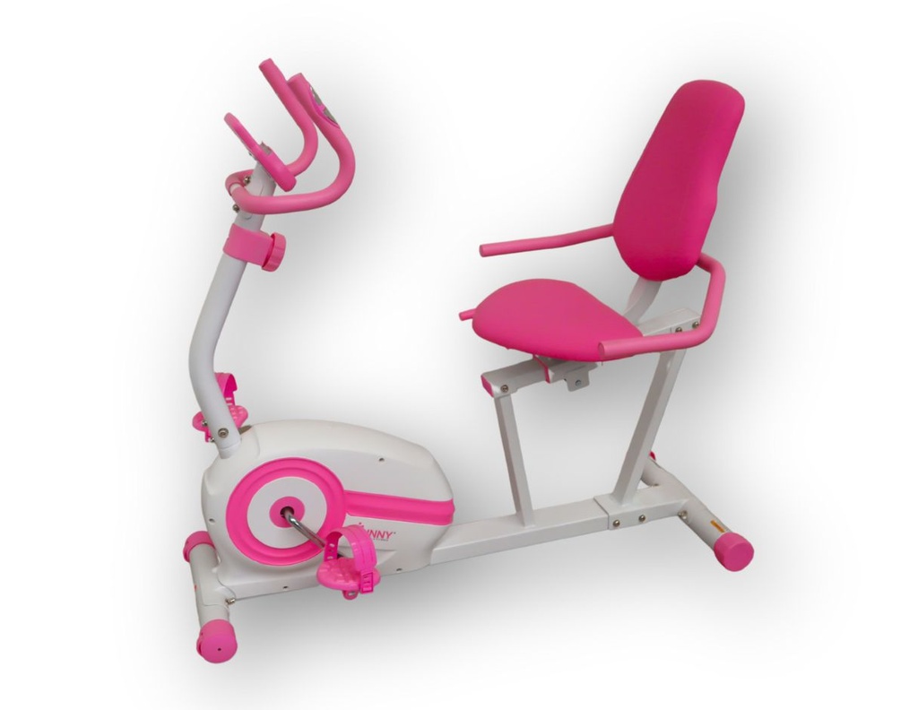 Sunny Health and fitness Bicicleta reclinada inteligente magnética Rosa SF-RB422003P