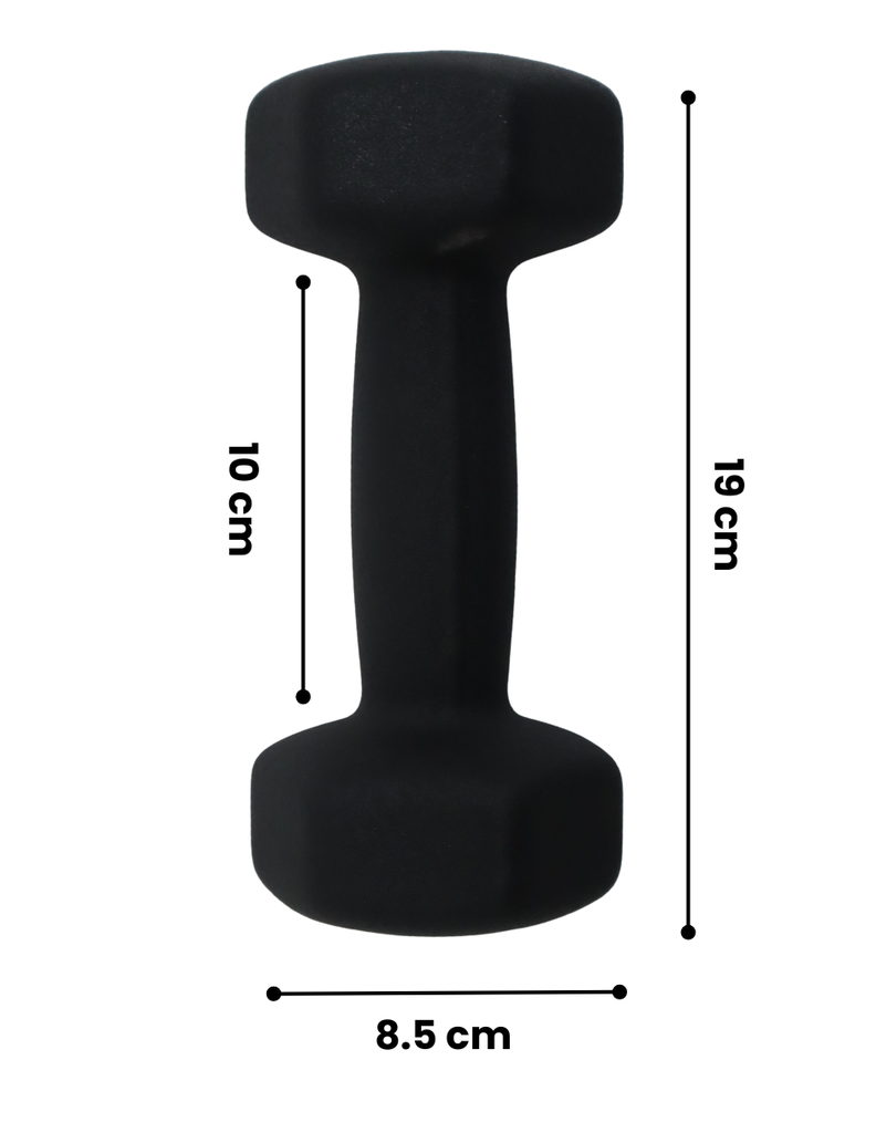 Infinité Par de Mancuernas de Neopreno 3kg IF-MN3-BLK 