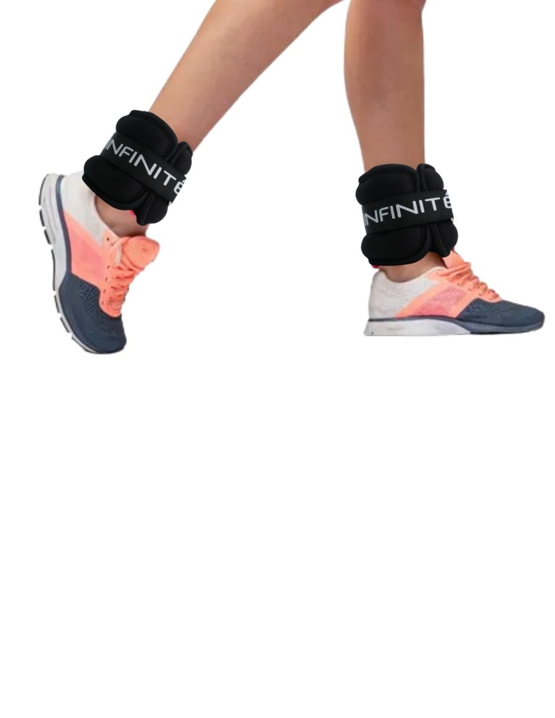 Infinté Muñequera- Tobillera- Polaina/Weighted Wrist/Ankle Band - 1 kg (pair) IF-L1 