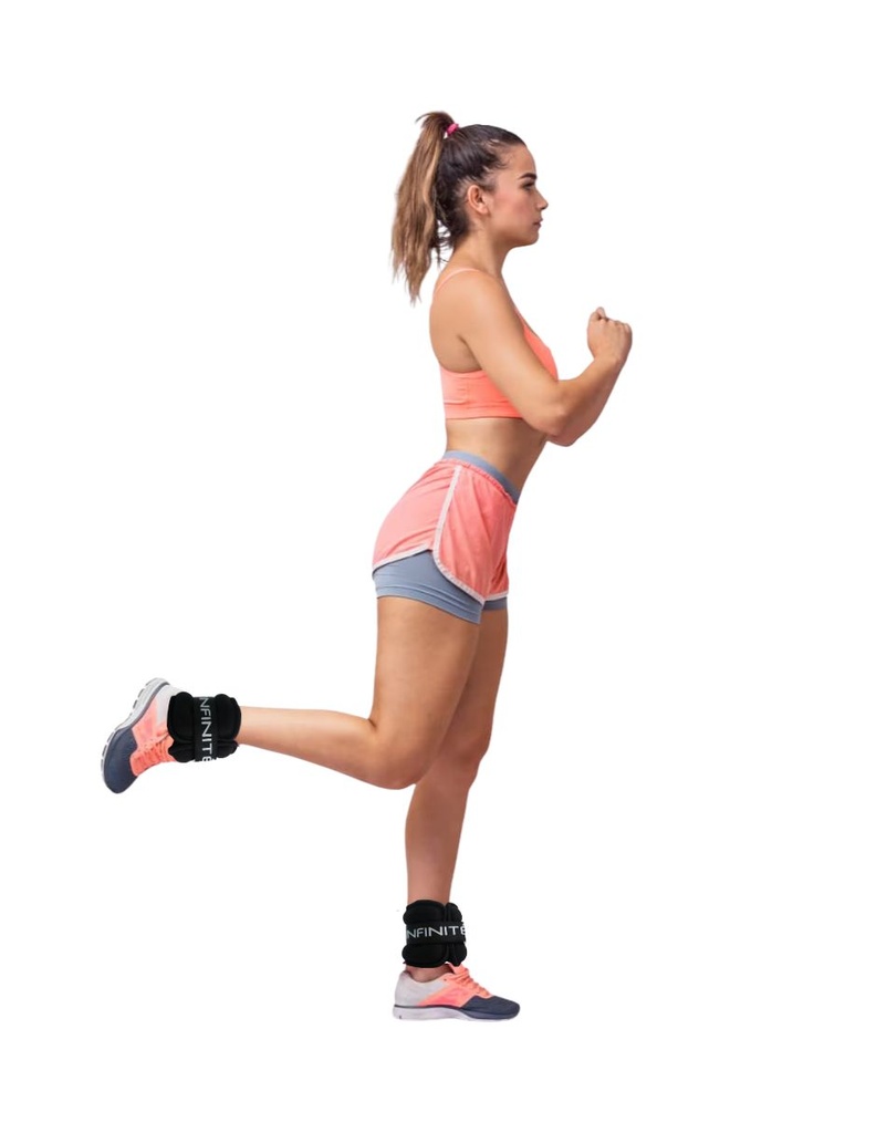 Infinté Muñequera- Tobillera- Polaina/Weighted Wrist/Ankle Band - 1 kg (pair) IF-L1 