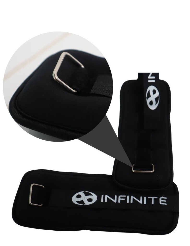 Infinté Muñequera- Tobillera- Polaina/ Weighted Wrist/Ankle Band - 0.5 kg (pair) IF-L0.5 