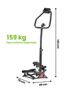 Sunny Health & Fitness Maquina Paso a Paso Para Escaleras Inteligente con Manillar Ajustable SF-S020027SMART