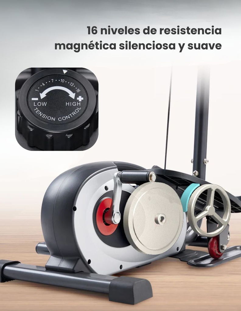 Sunny Health & Fitness Mini Elliptical Exercise Trainer / Mini máquina elíptica / SF-E323057