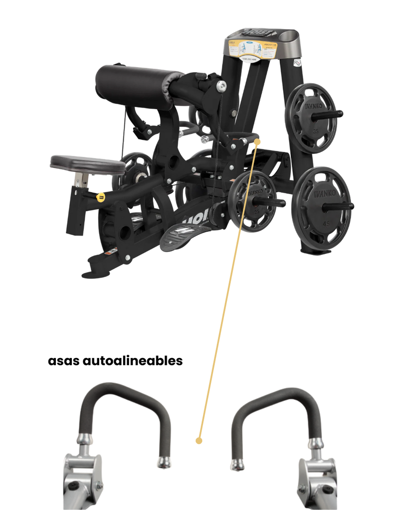 Hoist Fitness Plate Loaded Arm Curl Black / Curl de brazos Biceps Curl Estructura y Tapiz Negro HF-RPL-5102