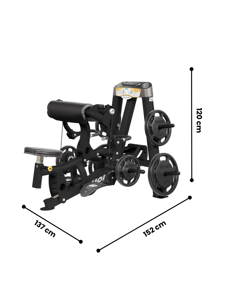 Hoist Fitness Plate Loaded Arm Curl Black / Curl de brazos Biceps Curl Estructura y Tapiz Negro HF-RPL-5102